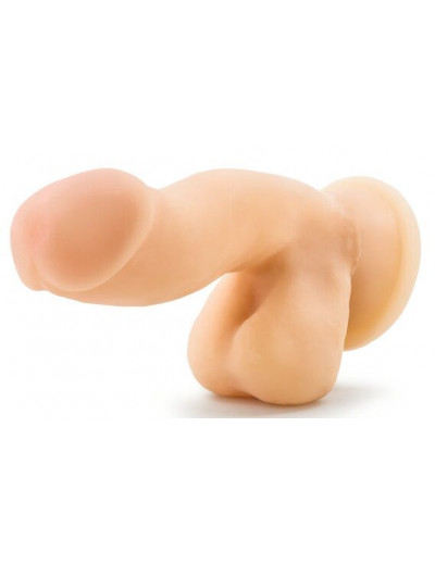 Телесный фаллоимитатор на присоске 6.5  Sensa Feel Dildo - 17,78 см.