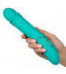 Бирюзовый гладкий вибратор Shameless Flirt - 25,5 см.