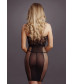 Эффектное мини-платье на бретельках Knee-Length Lace and Fishnet Dress