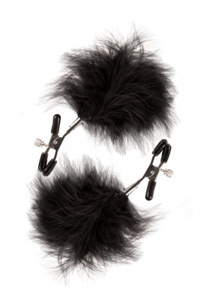 Зажимы для сосков с пухом FEATHERED NIPPLE CLAMPS