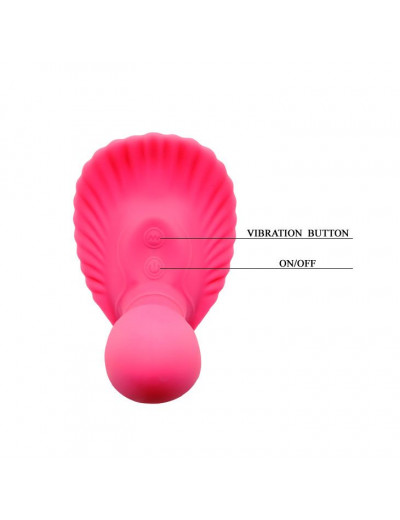 Клиторальный стимулятор с вагинальной пробкой Fancy Clamshell