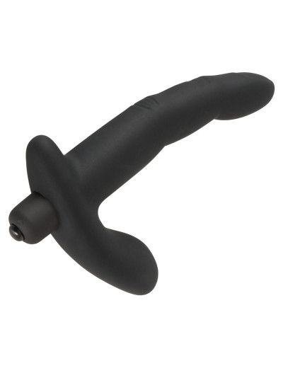 Черный вибромассажер простаты Naughty Finger Prostate Vibe - 13,8 см.