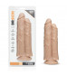 Телесный сдвоенный фаллоимитатор Double Trouble Double Shaft Dildo - 24 см.