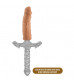 Насадка-фаллоимитатор для трусиков с плугом Realistic 8 Inch Lock On Dildo - 20,3 см.