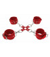 Красный комплект оков Hand And Legcuffs