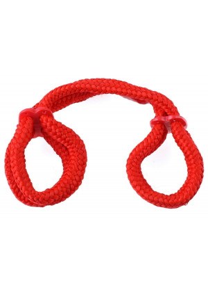 Красные верёвочные оковы на руки или ноги Silk Rope Love Cuffs