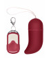 Красное виброяйцо Medium Wireless Vibrating G-Spot Egg с пультом - 7,5 см.