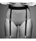 Черный пояс с пажами Bijoux Indiscrets Garter Belt