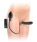 Безремневой страпон с ручным насосом Inflatable Vibrating Strapless Strap-On - 16,5 см.
