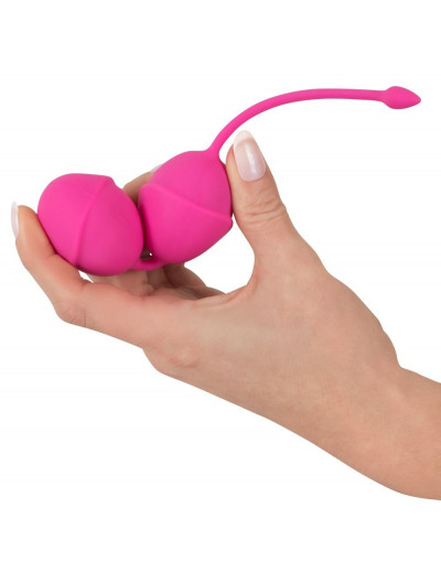 Розовые вагинальные шарики Silicone Love Balls