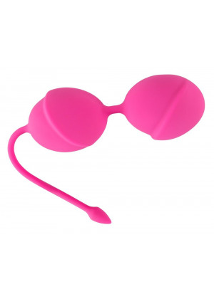 Розовые вагинальные шарики Silicone Love Balls