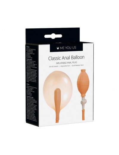 Телесный анальный расширитель Classic Anal Balloon