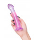 Фиолетовый фаллоимитатор Jelly Dildo M - 18 см.