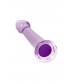 Фиолетовый фаллоимитатор Jelly Dildo M - 18 см.