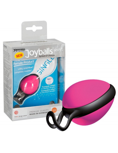Розовый вагинальный шарик со смещенным центром тяжести Joyballs Secret