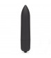 Черная вибропуля X-Basic Long Bullet 10 speeds - 9 см.