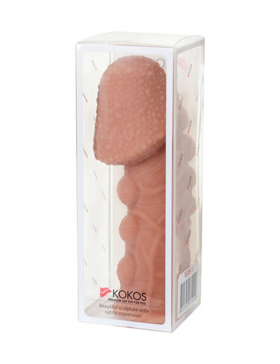 Насадка на фаллос с пузыриками, венками и ребристостью Extreme Sleeve 009 S-size - 12,7 см.