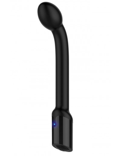 Черный вибростимулятор простаты Rechargeable Prostate Probe - 21,7 см.