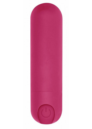 Розовая перезаряжаемая вибропуля 7 Speed Rechargeable Bullet - 7,7 см.