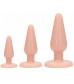 Набор телесных анальных пробок Anal Trainers Kit