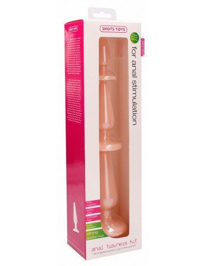 Набор телесных анальных пробок Anal Trainers Kit