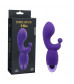Фиолетовый вибратор INDULGENCE Rechargeable G Kiss - 16,5 см.