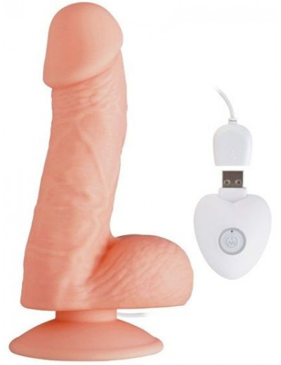 Телесный вибратор SEDUCER 20 Function Ballsy Stud - 16,5 см.