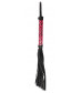 Аккуратная плетка с красной рукоятью Passionate Flogger - 39 см.