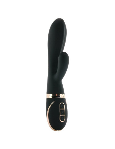 Черный вибратор-кролик Dual Stim Rabbit Vibrator