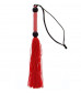 Красная мини-плеть из силикона и акрила SILICONE FLOGGER WHIP - 25,6 см.