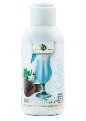Интимный гель на водной основе JUICY FRUIT с ароматом кокоса - 100 мл.