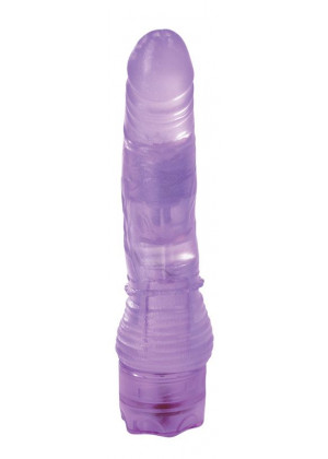 Фиолетовый гелевый вибратор THE PATH FINDER 6 JELLY PURPLE - 15,2 см.