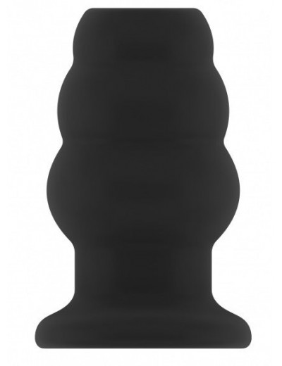 Чёрная анальная пробка с тоннелем №51 Large Hollow Tunnel Butt Plug 5 Inch - 12,7 см.