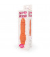 Телесный вибратор-реалистик без мошонки - 17 см.