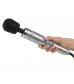 Серебристый вибратор Doxy Die Cast Wand Massager - 34 см.