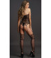 Ажурный тедди с чулками Strapless Crotchless Teddy With Stockings