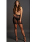 Юбка в сетку с высокой талией High-waist Fishnet Skirt