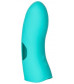 Бирюзовая вибронасадка на палец Marvelous Tickler - 10,25 см.