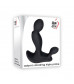 Черный вибростимулятор простаты Adam s Vibrating Triple Probe - 12,1 см.
