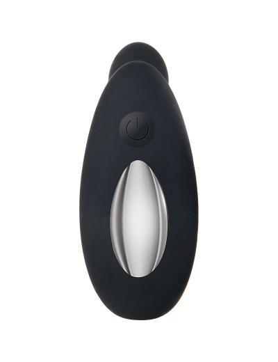 Черный вибростимулятор простаты Adam s Vibrating Triple Probe - 12,1 см.