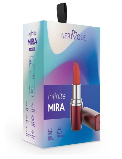 Бордовый вибратор-помада Mira