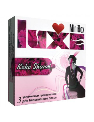 Ароматизированные презервативы Luxe Mini Box  Коко Шанель  - 3 шт.