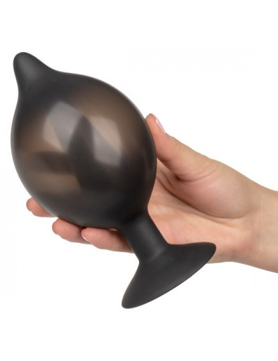 Расширяющаяся анальная пробка со съемным шлангом Large Silicone Inflatable Plug - 13,25 см.
