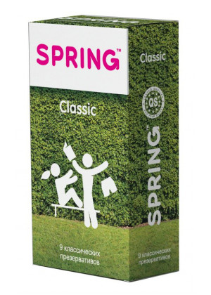 Классические презервативы SPRING CLASSIC - 9 шт.