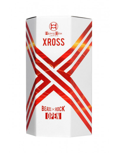 Прозрачный мастурбатор MensMax Xross Beads х Rock Open