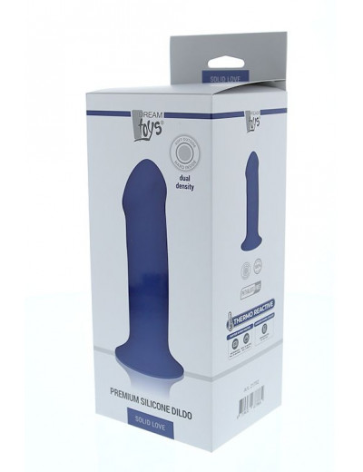 Синий фаллоимитатор-реалистик PREMIUM THICK DILDO 7INCH - 18 см.