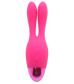 Розовый вибратор INDULGENCE Rechargeable Dream Bunny - 15 см.