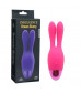 Розовый вибратор INDULGENCE Rechargeable Dream Bunny - 15 см.