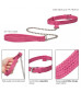 Розовый ошейник с поводком Tickle Me Pink Collar With Leash