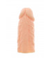 Телесная реалистичная насадка на пенис SUPER STRETCH EXTENDER 4INCH - 10 см.